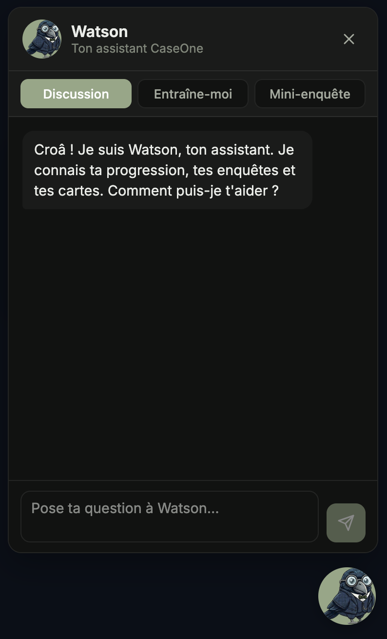 Dr. Watson — Coach IA CaseOne